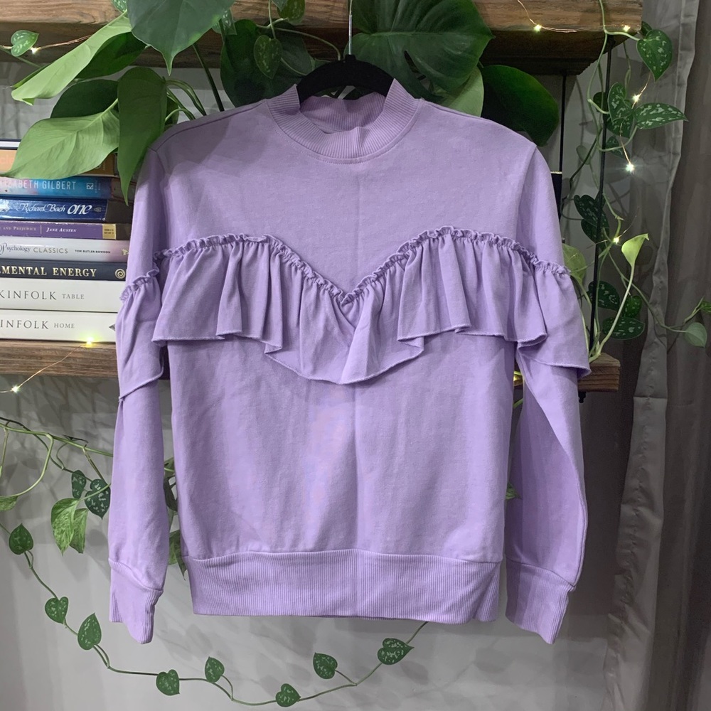 Topshop Women Purple Cute Sweater